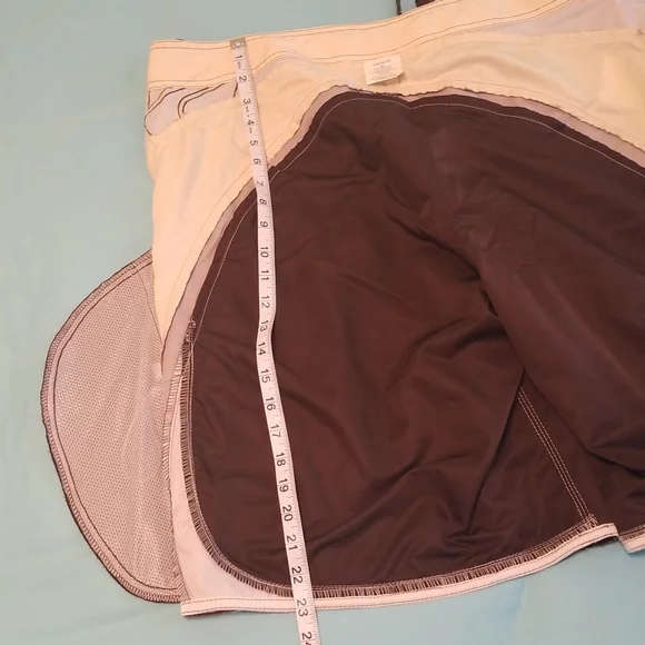 NWT QUICKSILVER brown beige yellow SWIM TRUNK Neofly men size 38 - Picture 15 of 17